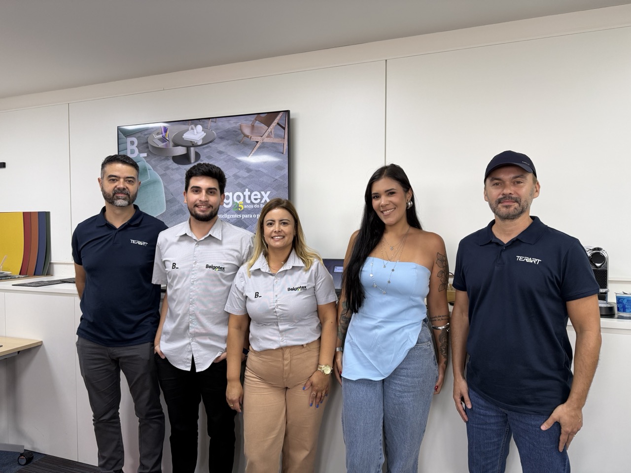 Terart Design no showroom da Belgotex